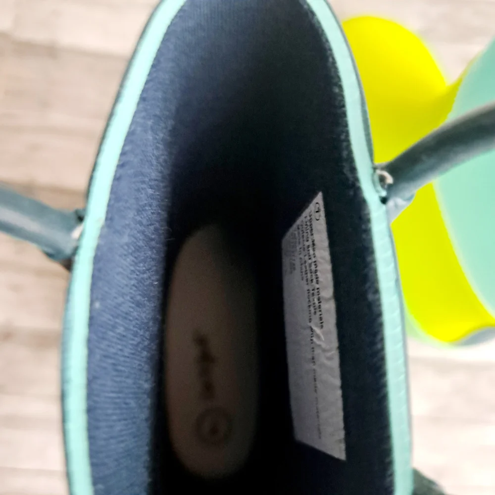 Cat & Jack Kids' Blue and Green Rain Boots